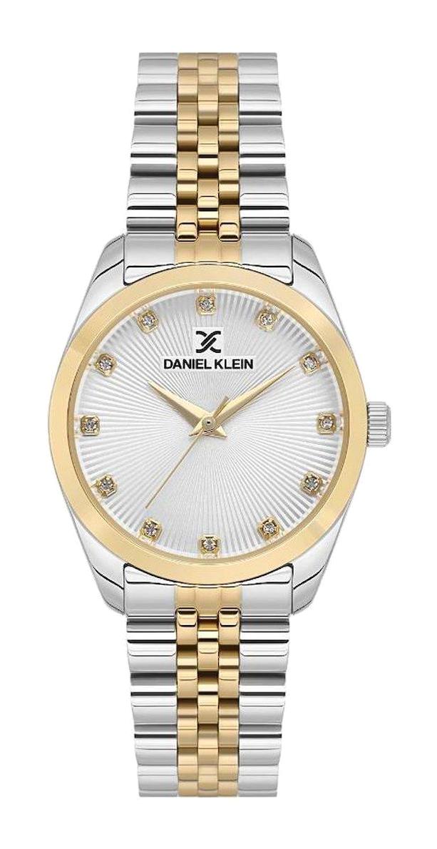 Daniel Klein DKF.2306.02 36 mm Altın-Gri Çelik Kordon Analog Kadın Kol Saati