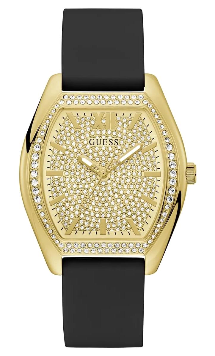 Guess GUU1407L1M 38 mm Siyah Silikon Kordon Analog Kadın Kol Saati