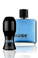 Avon Musk Marine İkili Erkek Parfüm Deodorant Seti EDT 75 ml + Roll On