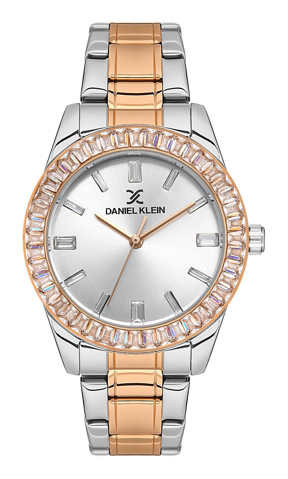 Daniel Klein DK.1.13484.4 34 mm Gri-Rose Gold Metal Kordon Analog Kadın Kol Saati