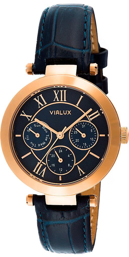 Vialux LY788R-11NR 30 mm Mavi Çelik Kordon Analog Kadın Kol Saati