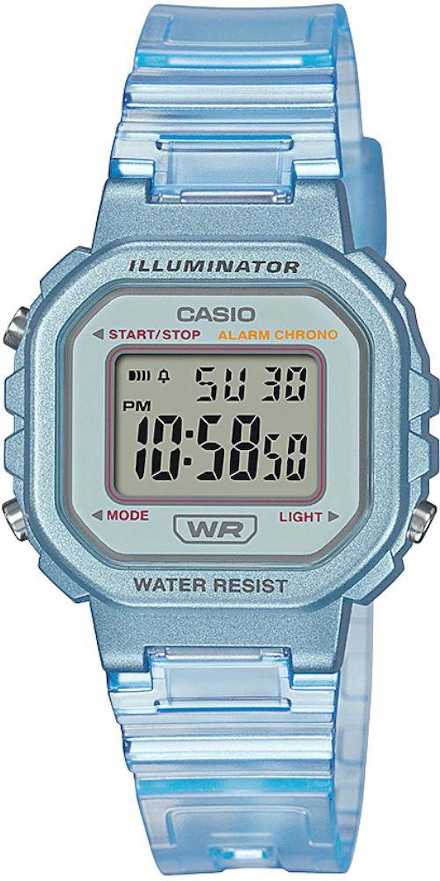 Casio LA-20WHS-2ADF Takvimli 30 mm Mavi Silikon Kordon Analog Kadın Kol Saati