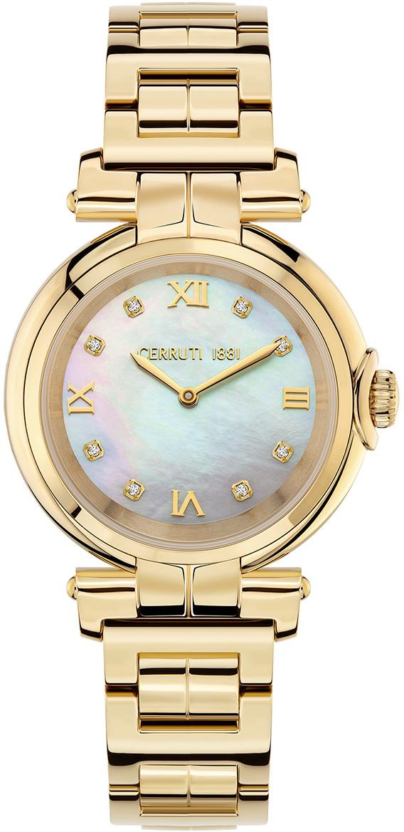 Cerruti 1881 CIWLG2115002 32 mm Altın Çelik Kordon Analog Kadın Kol Saati