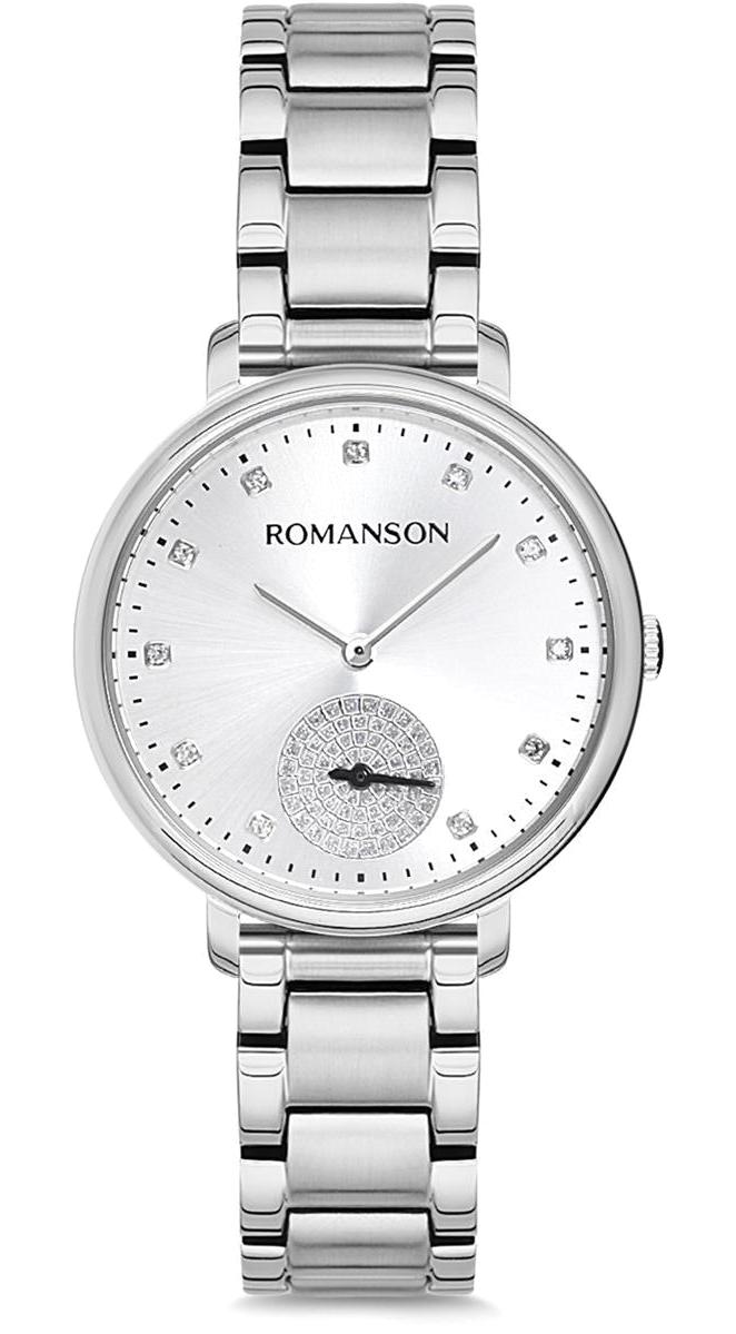 Romanson RM9A14LLWWAS2W 35 mm Gri Çelik Kordon Analog Kadın Kol Saati