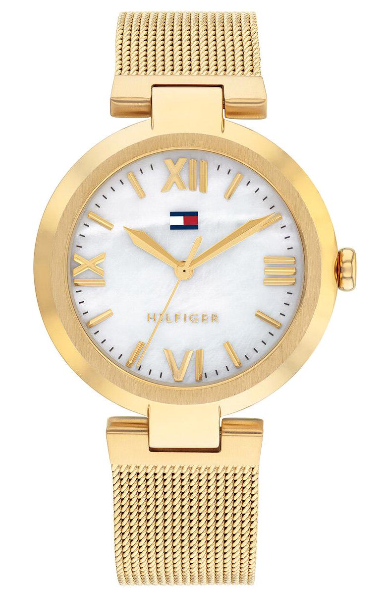 Tommy Hilfiger TH1782634 34 mm Altın Çelik-Hasır Kordon Analog Kadın Kol Saati