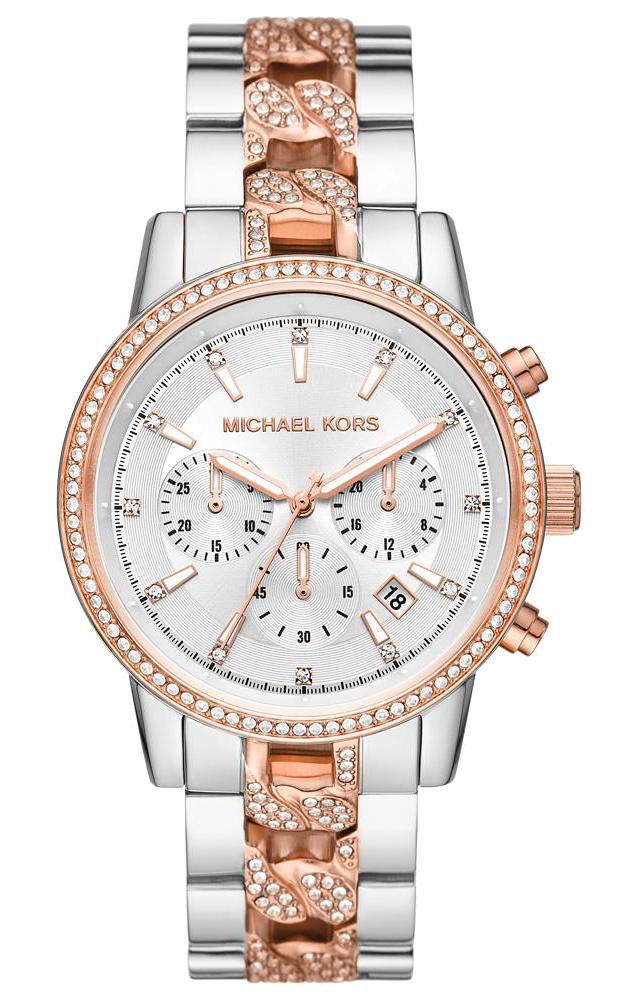 M&K MK6938 Takvimli 41 mm Rose Gold Metal Kordon Analog Kadın Kol Saati