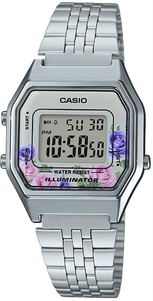 Casio LA680WA-4CDF Takvimli 25 mm Gri Çelik Kordon Analog Unisex Kol Saati