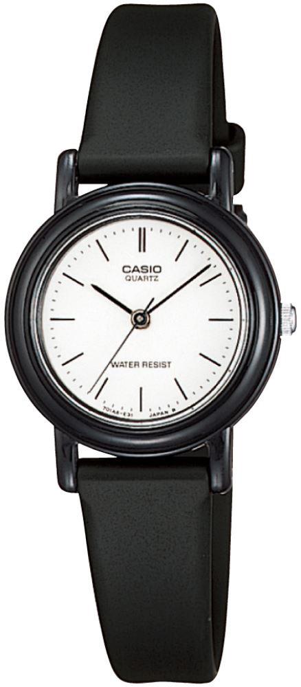 Casio LQ-139BMV-7ELDF 25.2 mm Siyah Silikon Kordon Analog Kadın Kol Saati