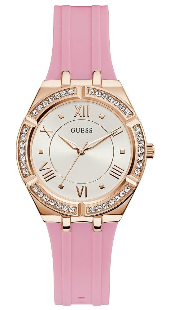 Guess GUGW0034L3 36 mm Pembe Silikon Kordon Analog Kadın Kol Saati