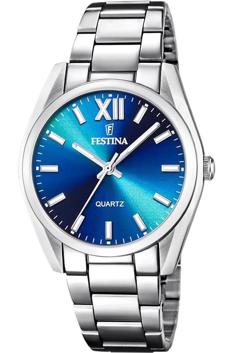 Festina F20622/I 36 mm Gri Çelik Kordon Analog Kadın Kol Saati