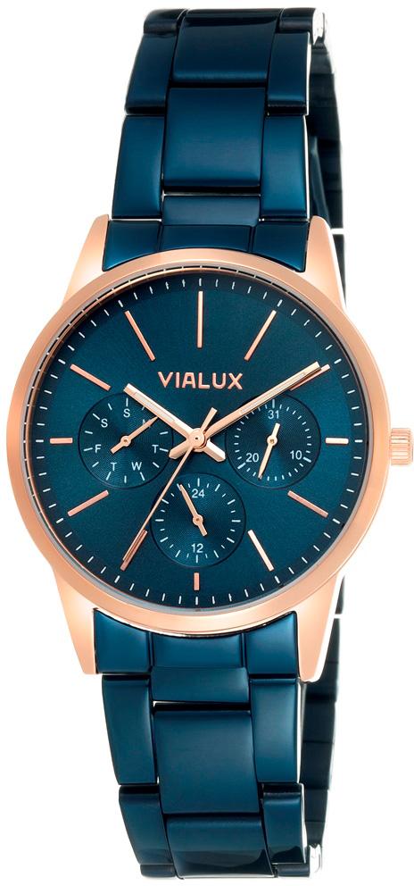 Vialux LY523R-11SR 34 mm Mavi Çelik Kordon Analog Kadın Kol Saati