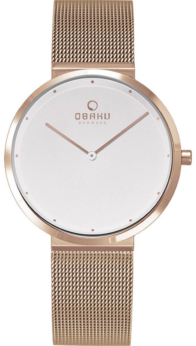 Obaku Denmark V230LXVWMV1 34 mm Rose Gold Çelik Kordon Analog Kadın Kol Saati