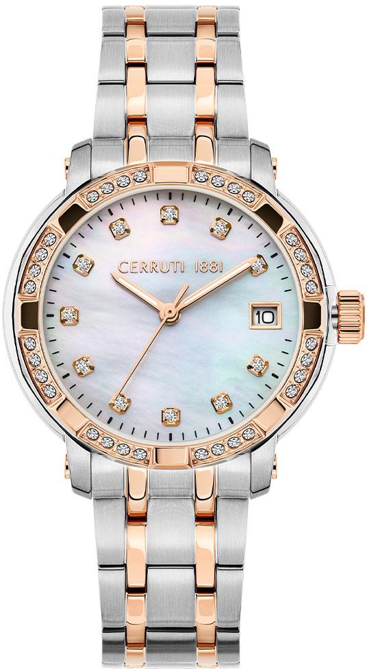 Cerruti 1881 CIWLH2114801 32 mm Gri-Rose Gold Çelik Kordon Analog Kadın Kol Saati