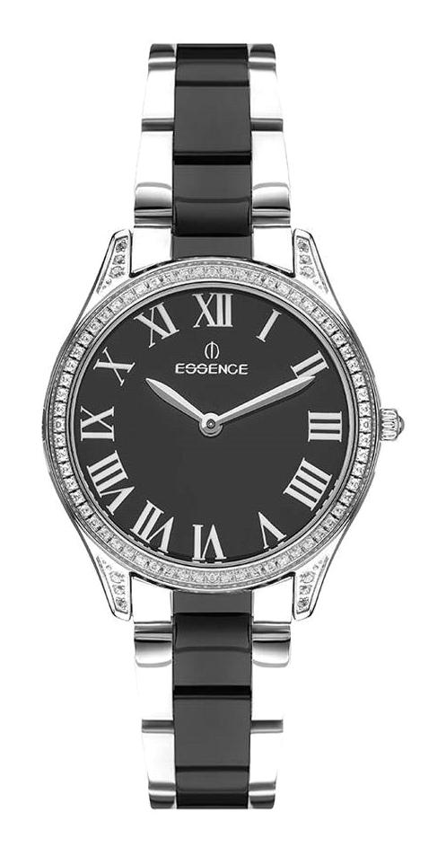 Essence ES6754FE.350 34 mm Gri-Siyah Çelik Kordon Analog Kadın Kol Saati