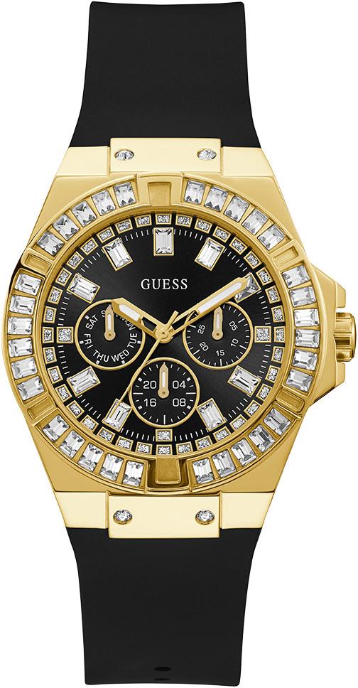 Guess GUGW0118L1 Takvimli 38 mm Siyah Silikon Kordon Analog Kadın Kol Saati