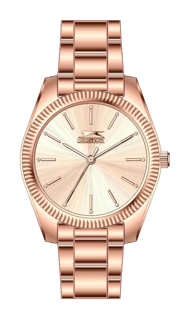 Slazenger SL.09.2170.3.03 38 mm Rose Gold Plastik Kordon Analog Kadın Kol Saati