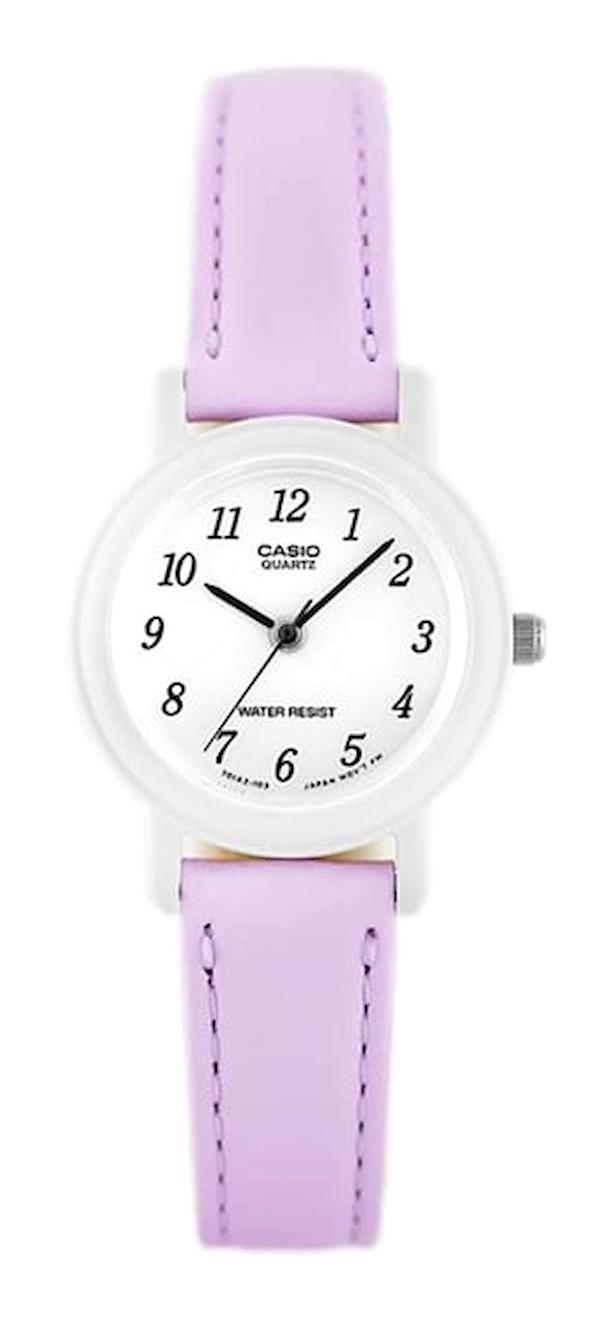 Casio LQ-139L-6BDF 25 mm Mor Deri Kordon Analog Kadın Kol Saati