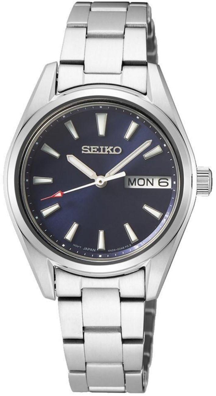 Seiko SUR353P Takvimli 29.8 mm Gri Çelik Kordon Analog Kadın Kol Saati