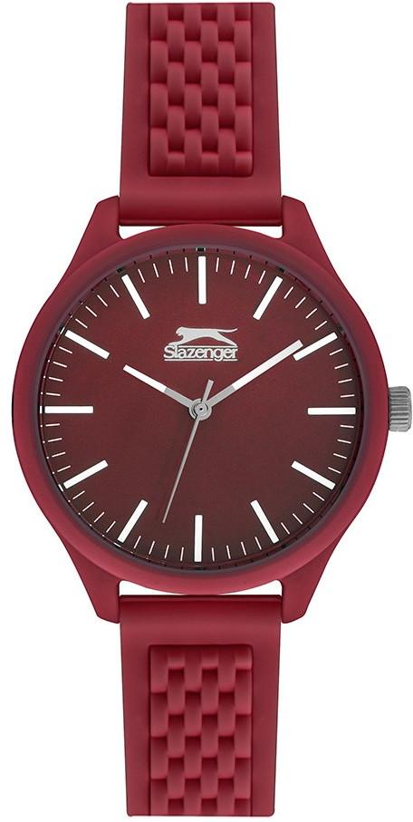 Slazenger SL.09.1911.3.04 36 mm Kırmızı Silikon Kordon Analog Kadın Kol Saati