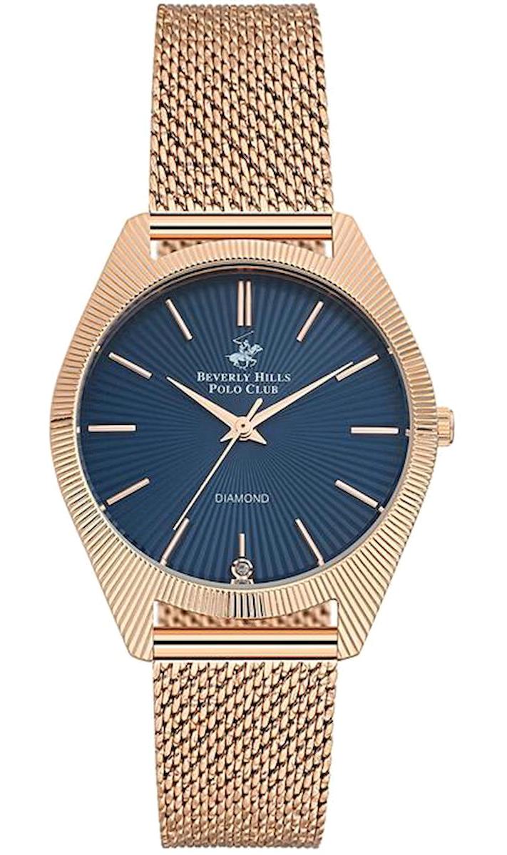 Beverly Hills Polo Club BP3091X.490 35 mm Rose Gold Metal Kordon Analog Kadın Kol Saati