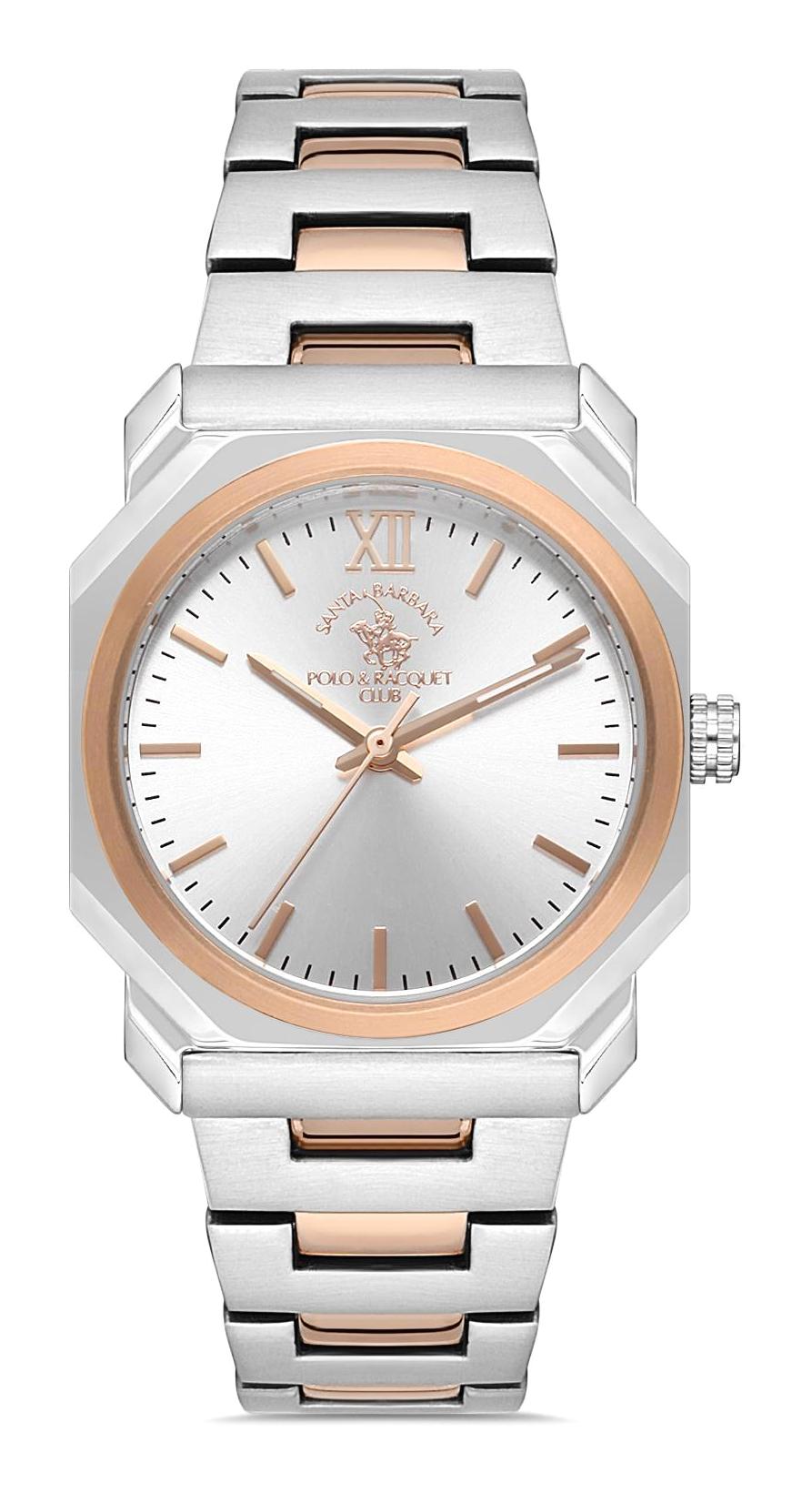 Santa Barbara Polo & Racquet Club SB.1.10256.4 30 mm Gri-Rose Gold Çelik Kordon Analog Kadın Kol Saati