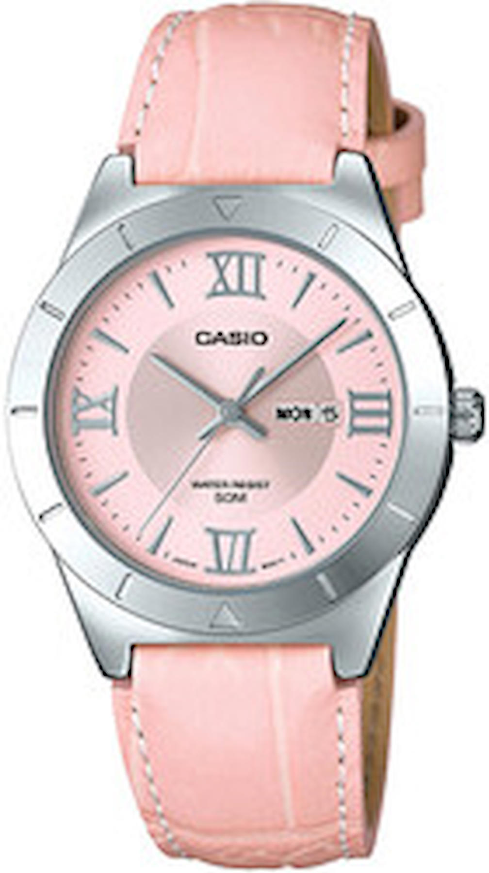 Casio LTP-1410L-4AVDF 30 mm Pembe Çelik Kordon Analog Kadın Kol Saati