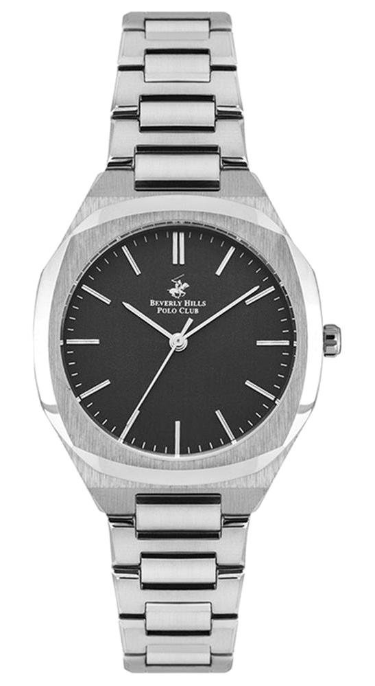 Beverly Hills Polo Club BP3024X.350 38 mm Gri Çelik Kordon Analog Kadın Kol Saati