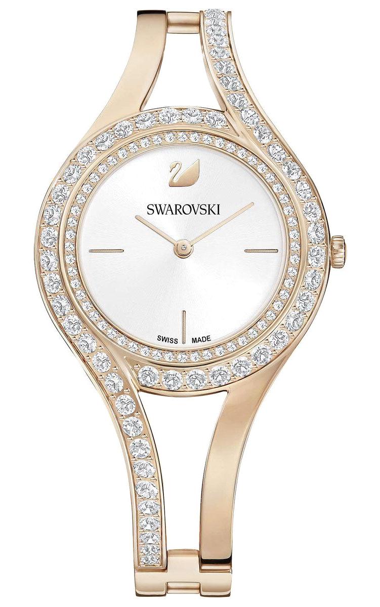 Swarovski SWR5377576 30 mm Altın Çelik Kordon Analog Kadın Kol Saati