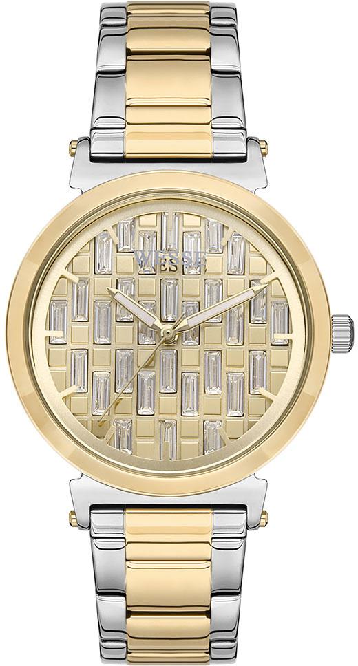 Wesse WWL109805 38 mm Altın-Gri Çelik Kordon Analog Kadın Kol Saati