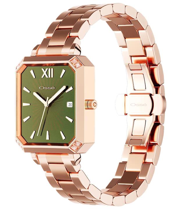 Osse 10109LD Takvimli 32.5 mm Rose Gold Metal Kordon Analog Kadın Kol Saati