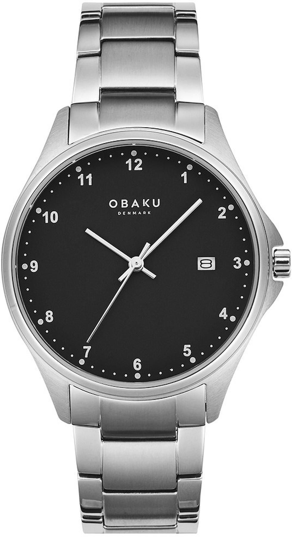 Obaku Denmark V272LDTBST Takvimli 36 mm Gri Çelik Kordon Analog Kadın Kol Saati