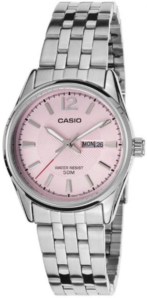 Casio LTP-1335D-5AVDF Takvimli 30 mm Gri Çelik Kordon Analog Kadın Kol Saati