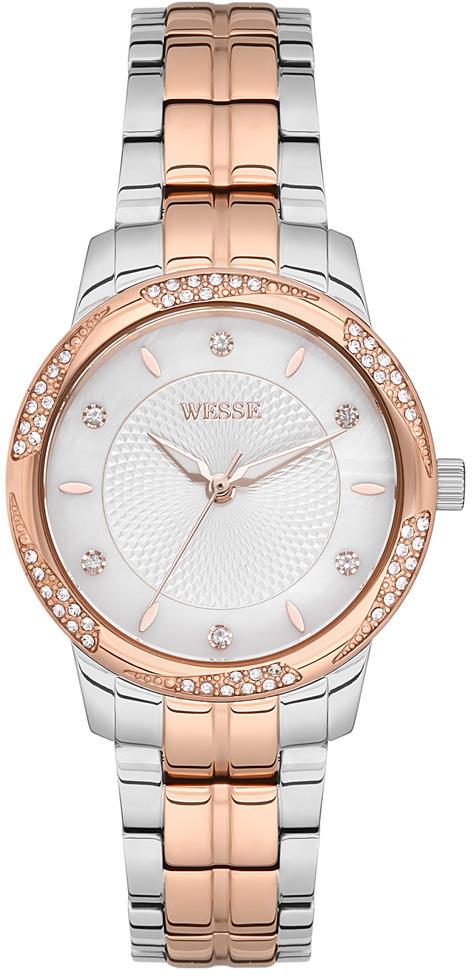 Wesse WWL302101 33 mm Gri-Rose Gold Çelik Kordon Analog Kadın Kol Saati