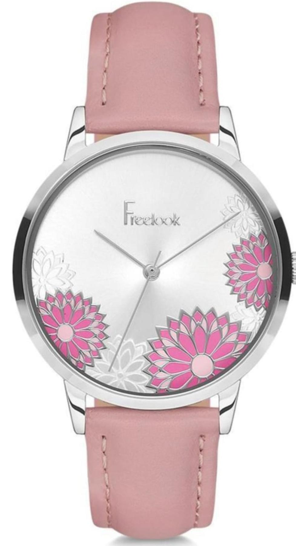 Freelook F.1.1104.04 34 mm Pembe Deri Kordon Analog Kadın Kol Saati