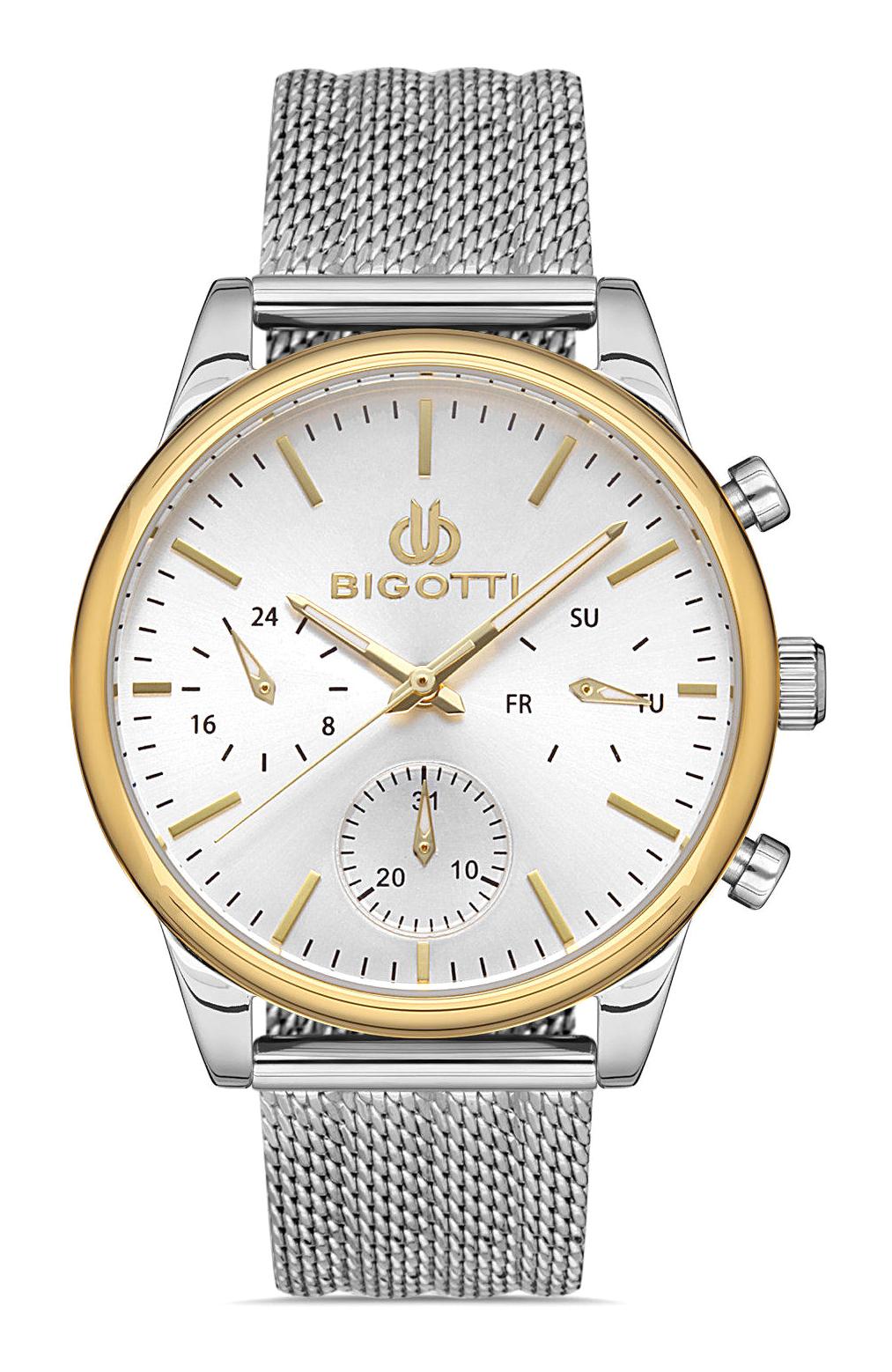 Bigotti BG.1.10339.5 37 mm Gri Hasır Kordon Analog Kadın Kol Saati