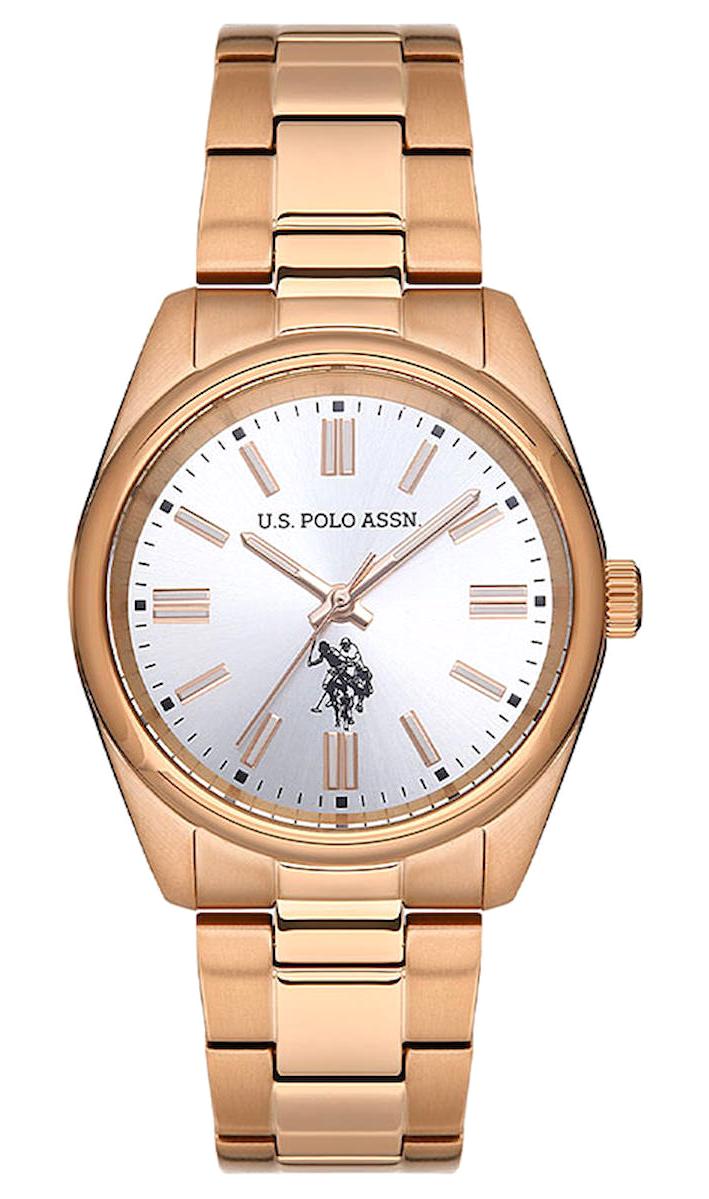 U.S. Polo Assn USPA2068-08 34 mm Altın Metal Kordon Analog Kadın Kol Saati