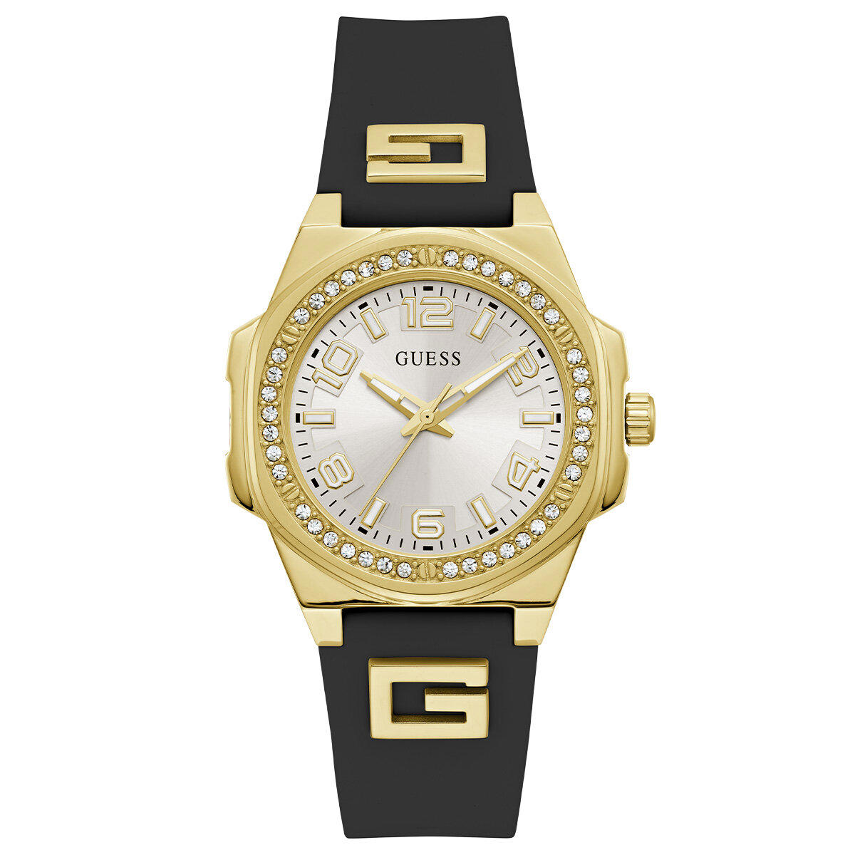 Guess GUGW0617L1 36 mm Siyah Silikon Kordon Analog Kadın Kol Saati