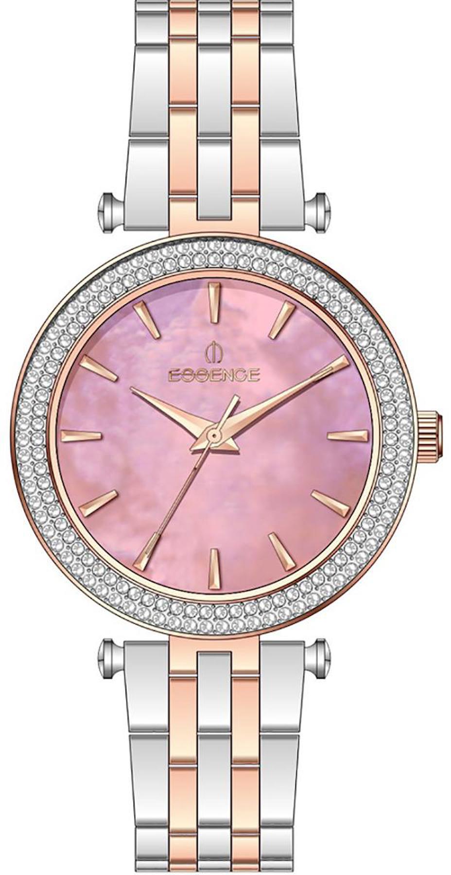 Essence ES6800FE.480-Y 36 mm Gri-Rose Gold Çelik Kordon Analog Kadın Kol Saati