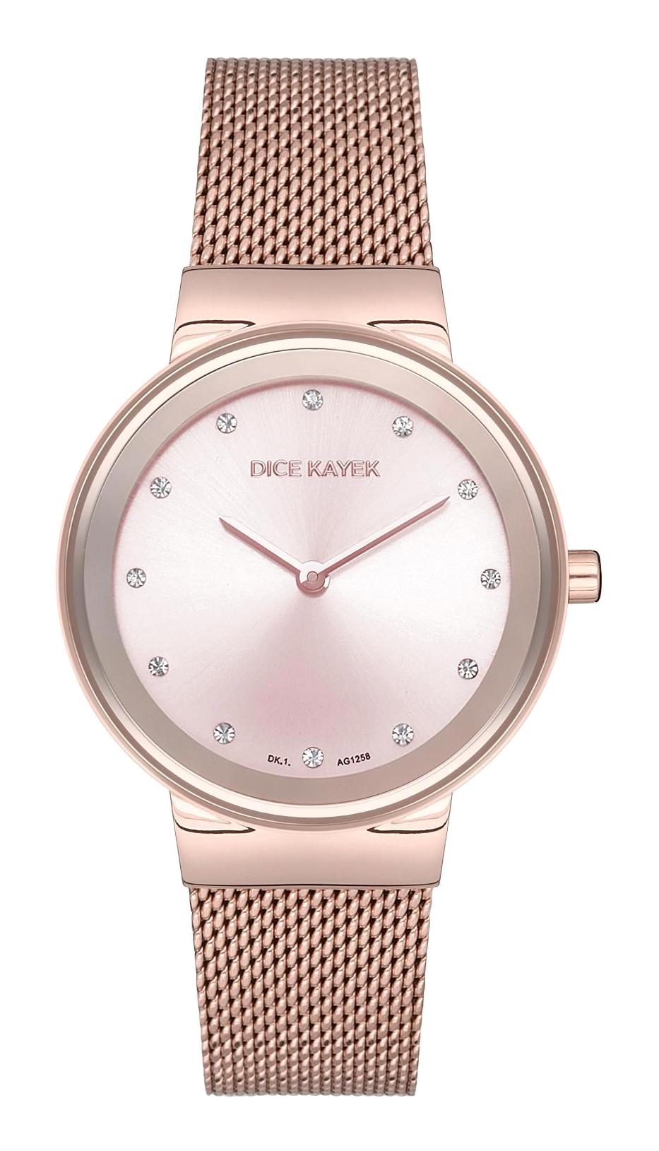 Dice Kayek DK.1.AG1258.03 30 mm Rose Gold Çelik Kordon Analog Kadın Kol Saati