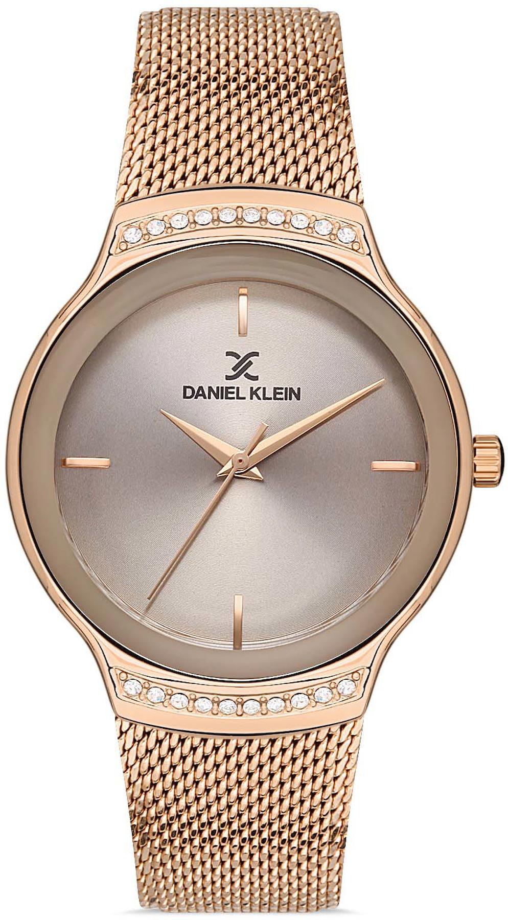 Daniel Klein DKE.1.10033.2 35 mm Rose Gold Hasır Kordon Analog Kadın Kol Saati