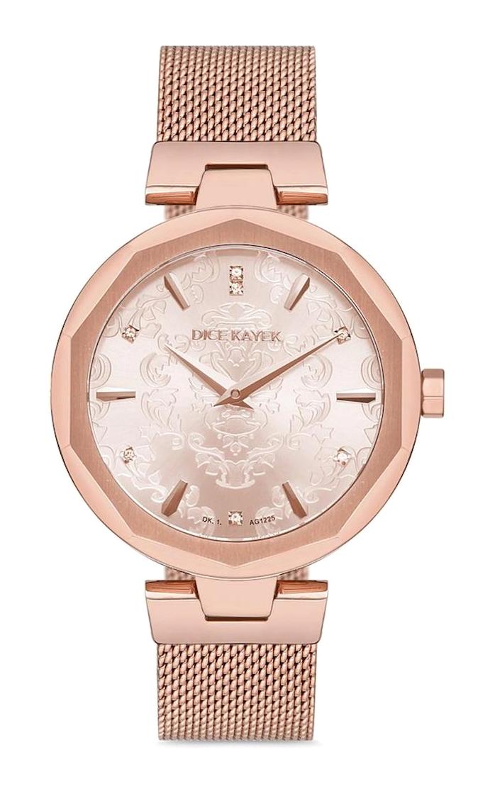 Dice Kayek DK.1.AG1225.02 36 mm Rose Gold Metal Kordon Analog Kadın Kol Saati