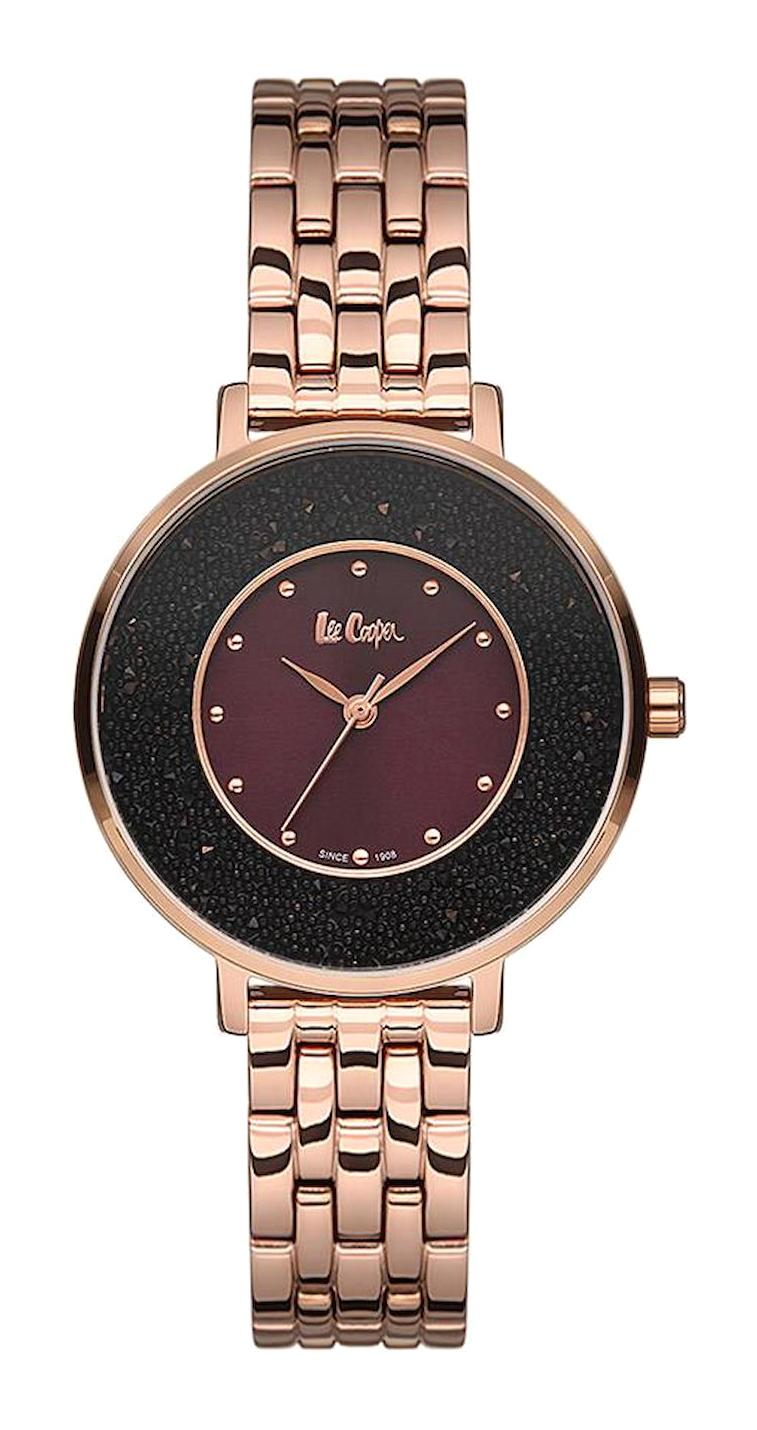 Lee Cooper LC06624.480 36 mm Rose Gold Metal Kordon Analog Kadın Kol Saati