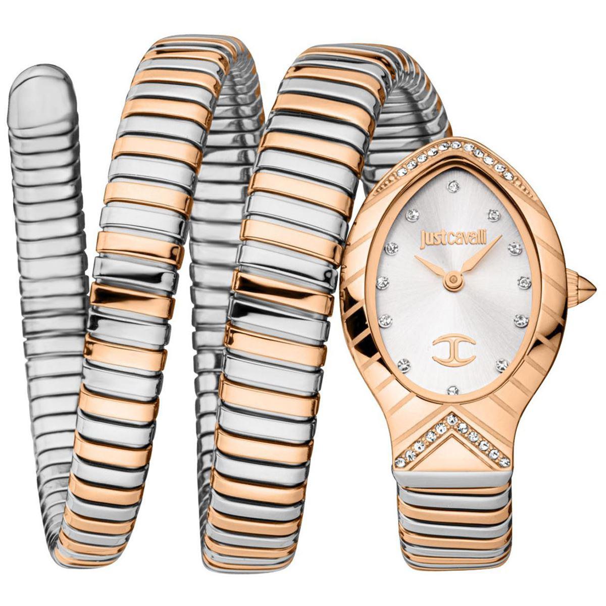 Just Cavalli JC1L248M0075 25-35 mm Gri-Rose Gold Çelik Kordon Analog Kadın Kol Saati