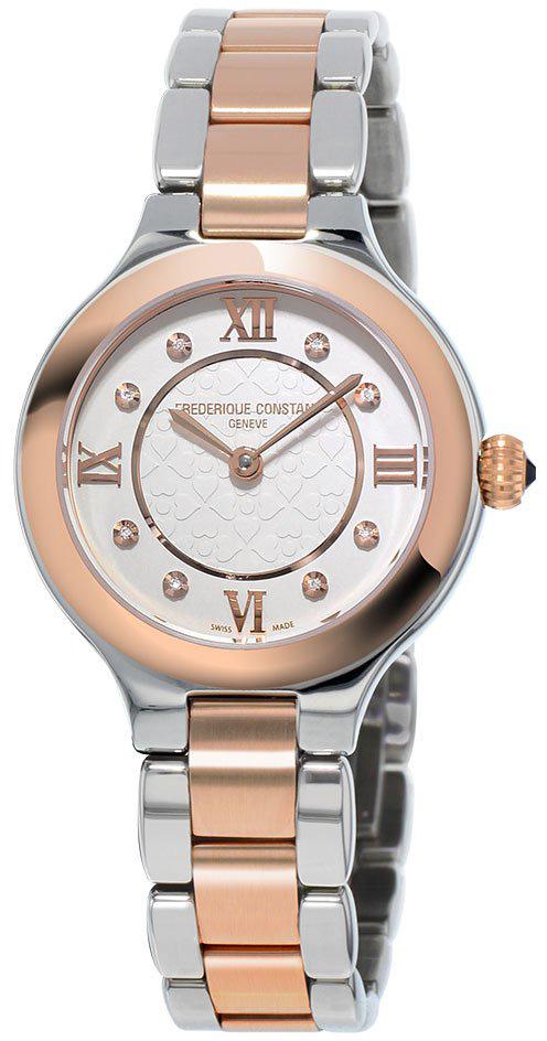 Frederique Constant FC200WHD1ER32B 30 mm Rose Gold Deri Kordon Analog Kadın Kol Saati