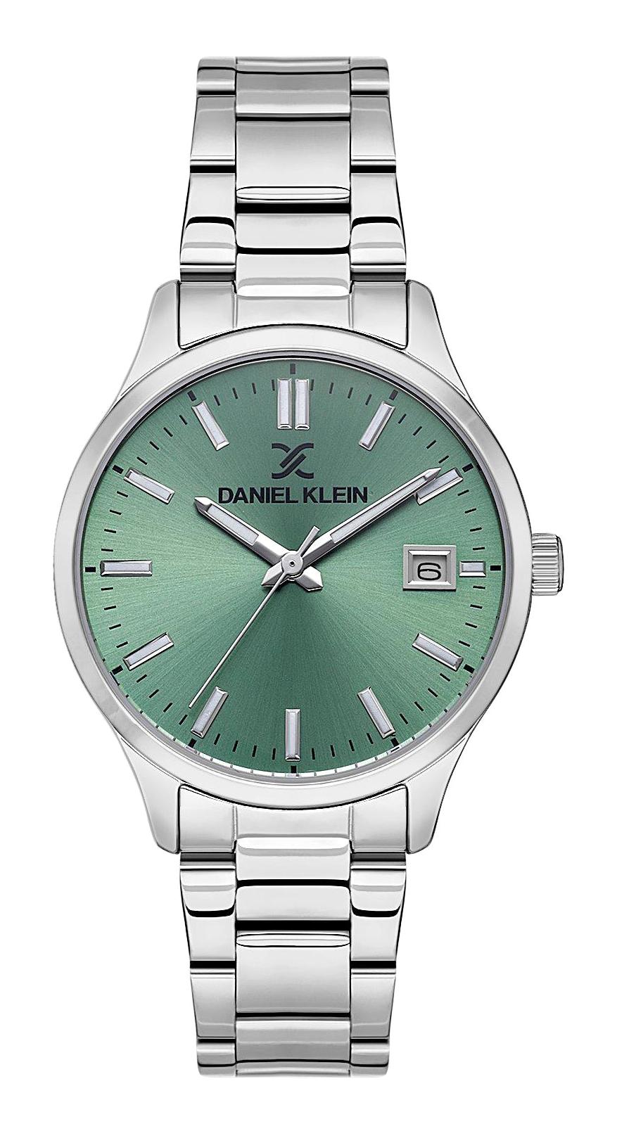 Daniel Klein DK.1.13612-1 Takvimli 35 mm Gri Metal Kordon Analog Kadın Kol Saati