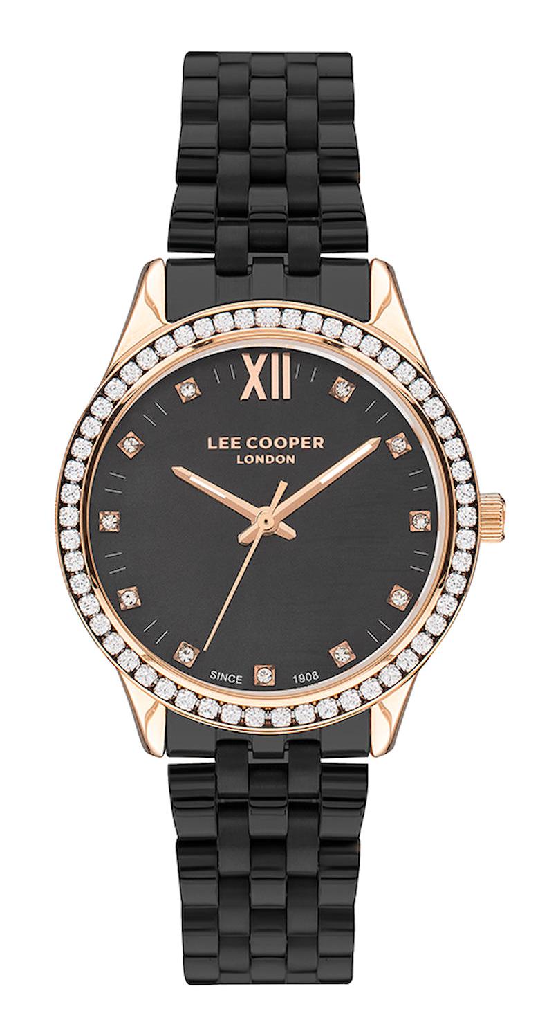 Lee Cooper LC07483.450 40 mm Siyah Plastik Kordon Analog Kadın Kol Saati