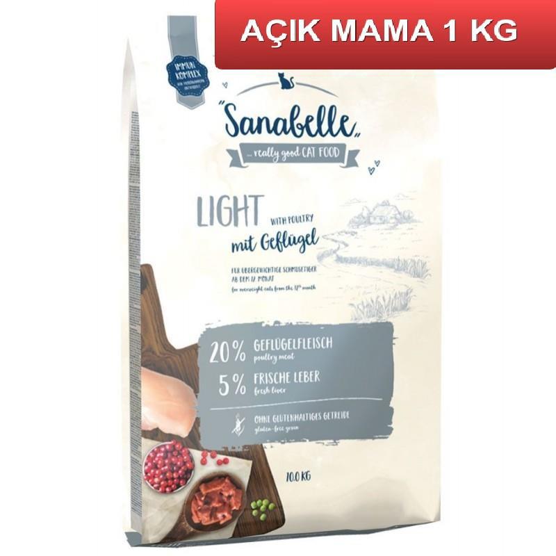 Sanabelle Light Poultry Kümes Hayvanlı Tahılsız Yetişkin Kuru Kedi Maması 1 kg