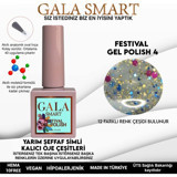 Gala Smart Festival F4 Mavi Işıltılı Kalıcı Simli Oje