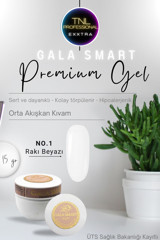 gala smart Premium 1 Rakı Beyazı Parlak Kalıcı Jel Oje