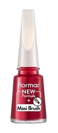 Flormar Maxi Brush PL074 Kırmızı Parlak Simli Oje